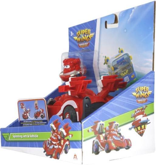 Actual product image Alpha Toys Spinning Jett & vehicle