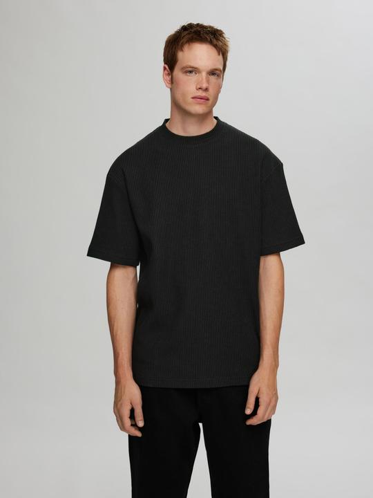 Actual product image Selected Homme Relaxed Fit Waffelmuster T-Shirt (M)