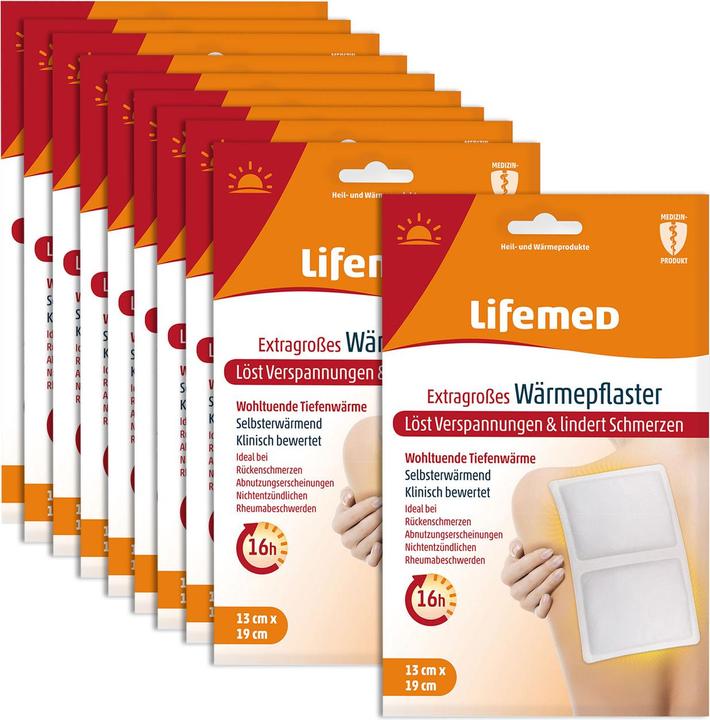 Image du produit Lifemed Patch chauffant XL avec effet 16h, lot de 10 (10 x)
