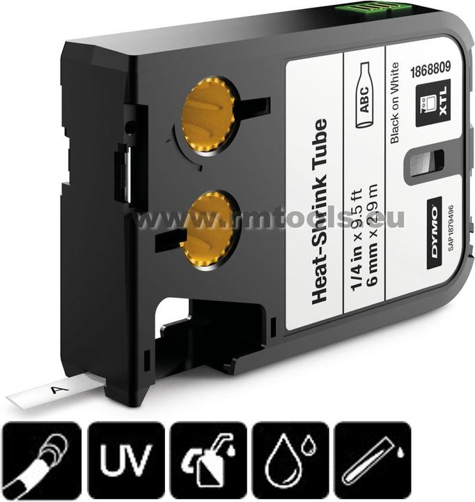 Produktbild Dymo XTL Heissschrumpfschlauch (3.50 cm, Schwarz)