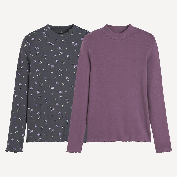 Immagine prodotto La Redoute Collections 2er-Pack gerippte Shirts mit Stehkragen (102)