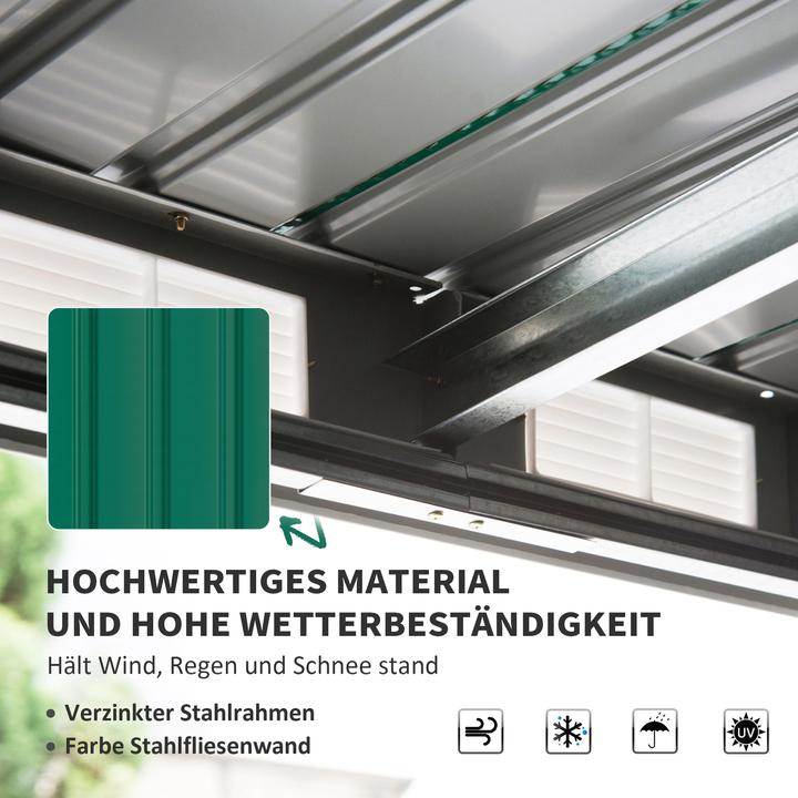 Image du produit Outsunny Abri à outils avec porte coulissante