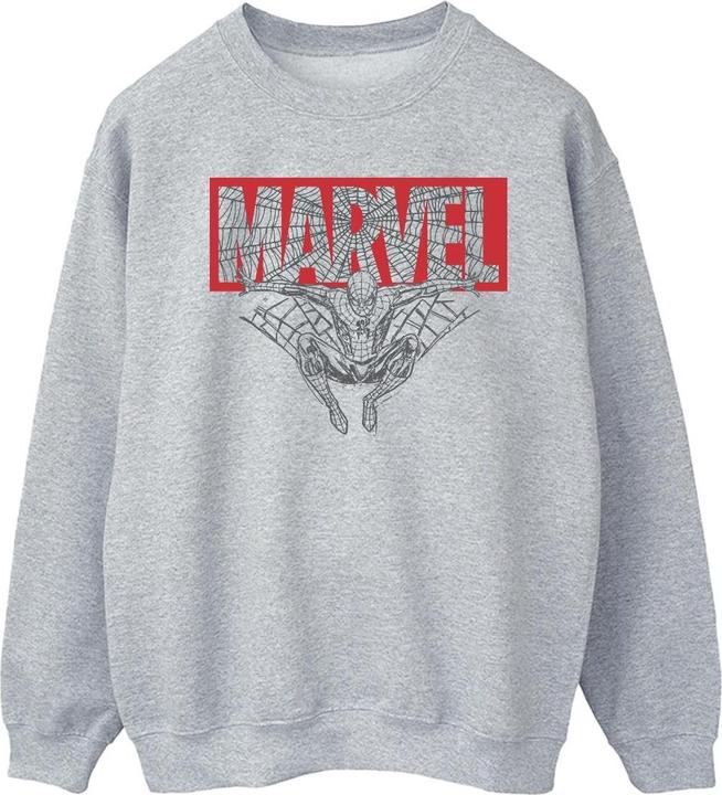 Spider Man Logo Red Sweatshirt (XXL)