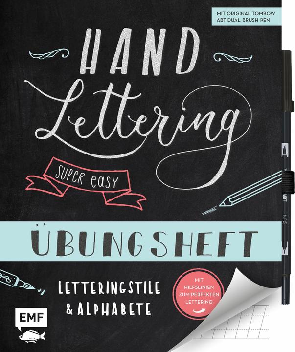 Immagine prodotto Handlettering – Super easy! Übungsheft mit original Tombow ABT Dual Brush Pen (Tedesco, Edizione Michael Fischer, 2021)