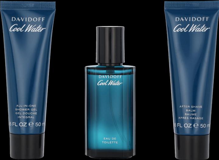 Immagine prodotto Davidoff Cool Water Eau de Toilette Cofanetto Regalo 40 + 50 + 50 ml (Set per la cura dei capelli)