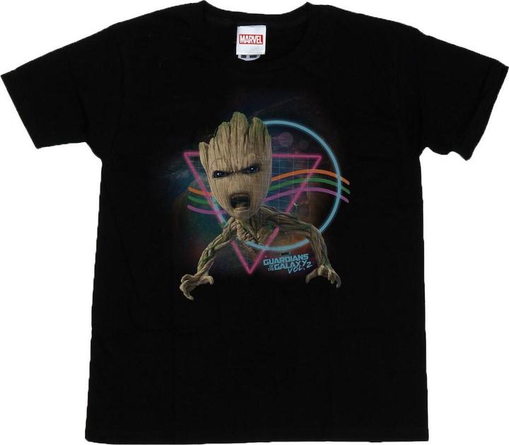 Actual product image Boys Guardians Of The Galaxy Neon Groot T-Shirt (128)