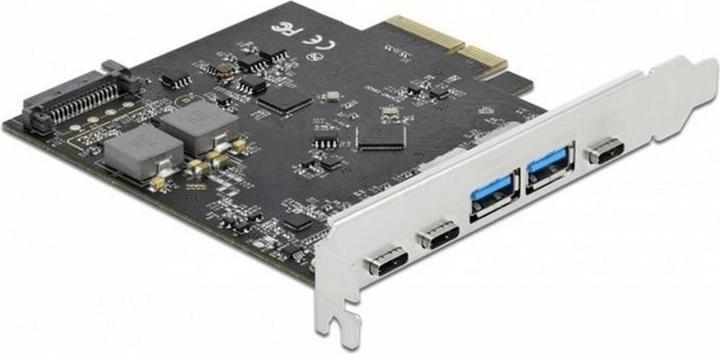 Image du produit Delock Carte PCI Express USB 3.1 Gen2 - 3x USB-C + 2x USB-A