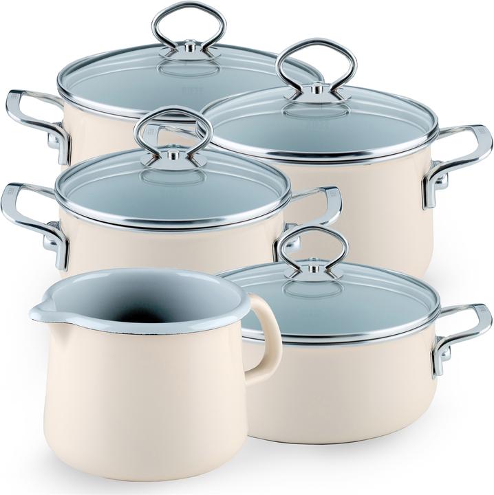 Immagine prodotto Riess Set di pentole 5 pezzi (Pentola, Smalto)