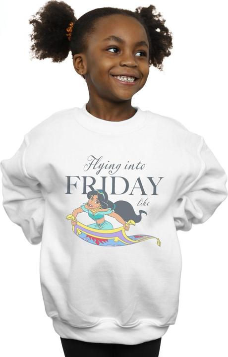 Produktbild Disney Princess Jasmine Flying Into Friday Like Sweatshirt Mädchen (152, 158)