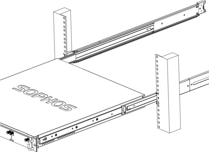 Actual product image Sophos rackmount 1u sliding rails xgs 2/3/4xxx