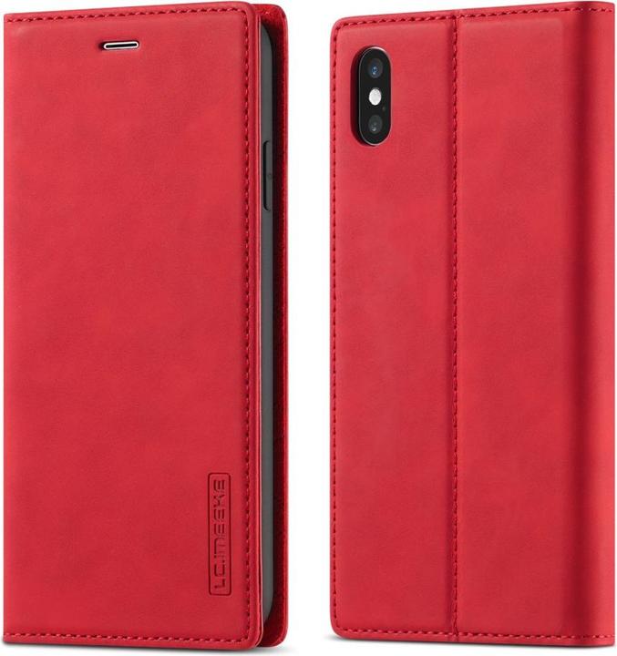 Actual product image Cover-Discount iPhone Xs / X - Stand Flip Case Cover red (Apple iPhone XS)