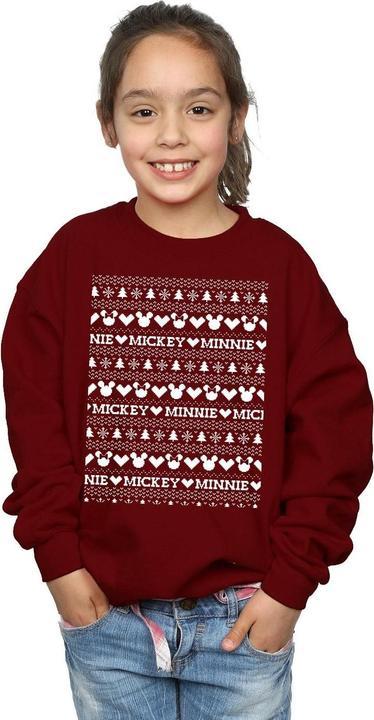 Image du produit Disney - Sweat MICKEY AND MINNIE CHRISTMAS FAIR ISLE - Fille (128)