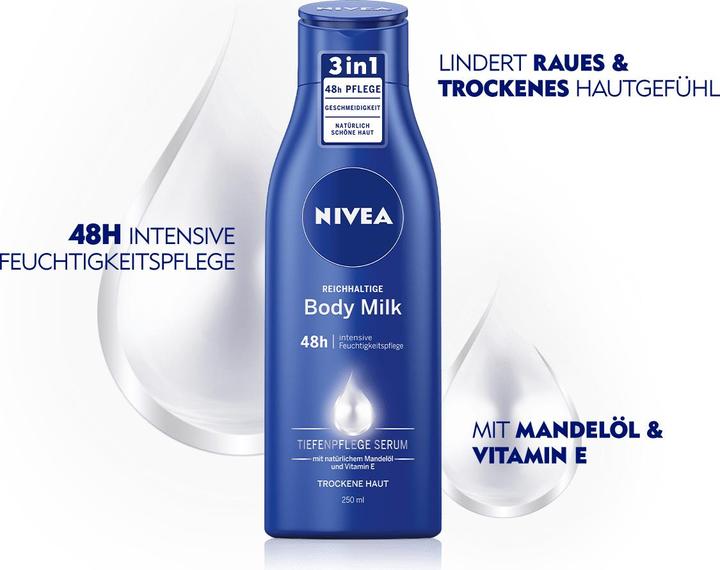Image du produit NIVEA Lait pour le corps 250ml (Lait pour le corps, 250 ml)