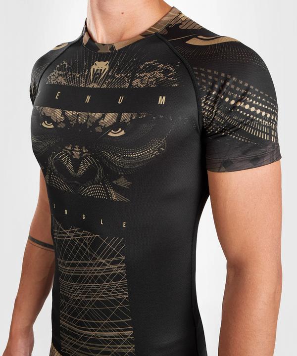 Image du produit Venum Gorilla Jungle Rashguard Short Sleeves - Black/Sand (S)