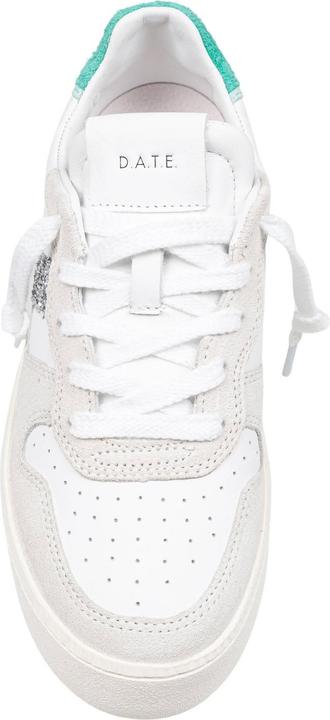Produktbild D.a.t.e. D.a.t.e sneakers court platform in leather and suede white and green (42)