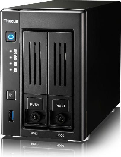 Thecus NAS N2810PLUS 2bay Intel RAM 2x 1GbitLAN