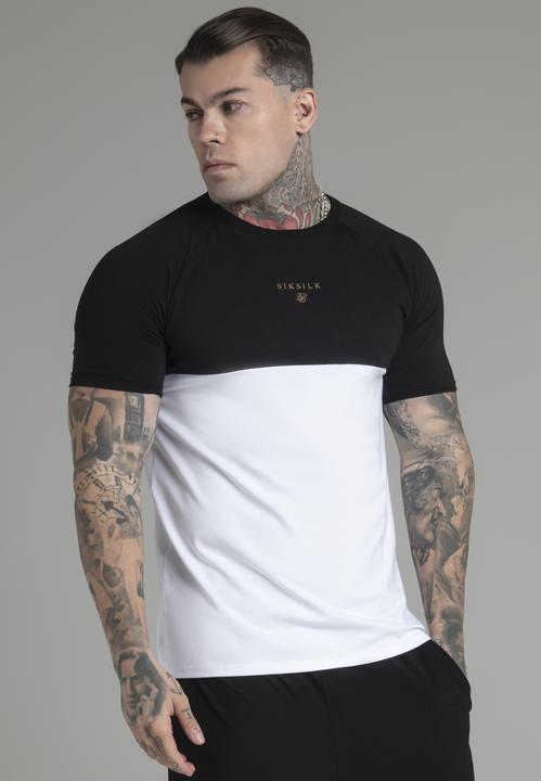 Produktbild Siksilk T-Shirt Cut and Sew T-Shirt in Black, White (M)