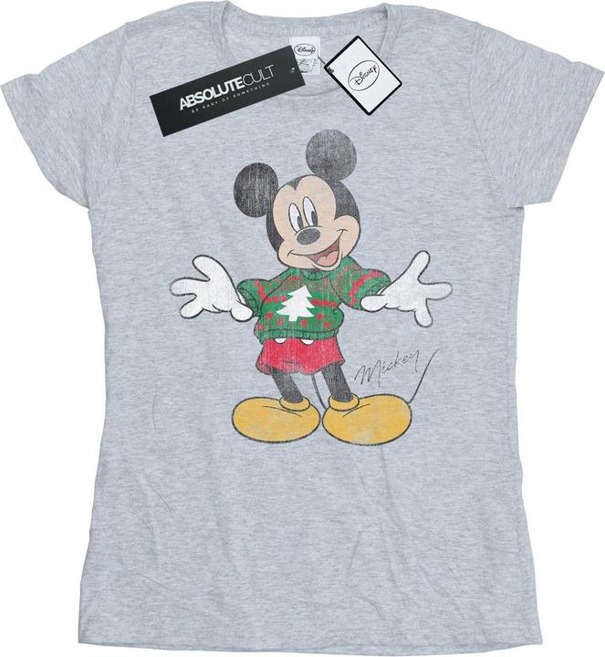 Disney Mickey Mouse Christmas Jumper TShirt (XL)