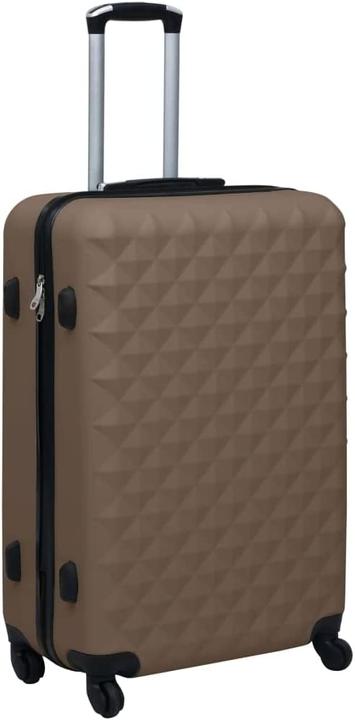 Actual product image VidaXL Hard Shell Trolley, Brown (Hand luggage (up to 50 litres), L (90 - 115l))
