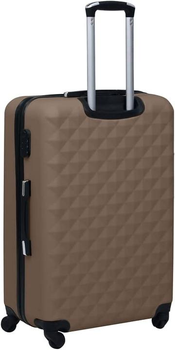 Actual product image VidaXL Hard Shell Trolley, Brown (Hand luggage (up to 50 litres), L (90 - 115l))