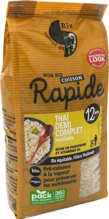 Actual product image Autour du Riz Thai rice 1/2 wholemeal (cooking: 12')