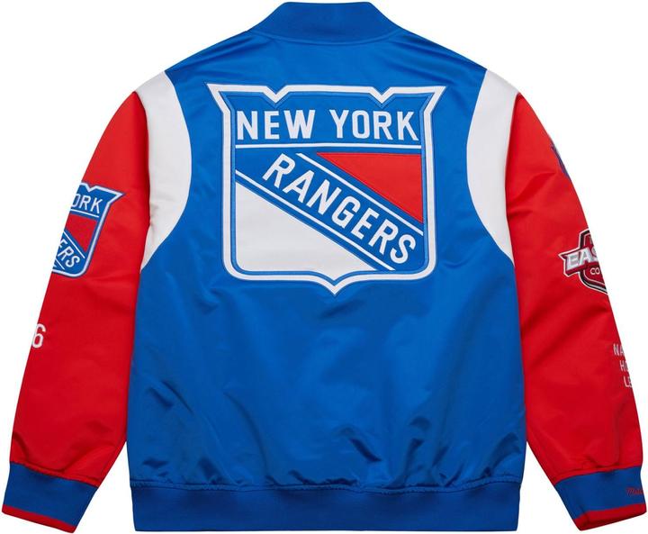 Actual product image Mitchell & Ness M&N Heavyweight Satin Jacket NHL New York Rangers - M (M)