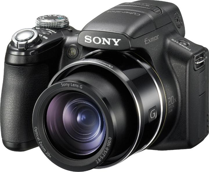 Sony DSC-HX1, 9 Megapixel, 20x Zoom, 1080p-Movies, schwarz