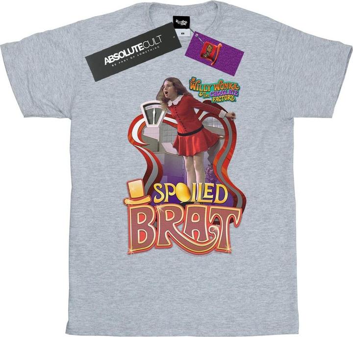 Actual product image Willy Wonka & the Chocolate Factory Boys Spoiled Brat T-Shirt (128)