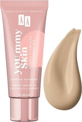 Oceanic AA Yoummy Skin Peach Flawless Foundation podkład mineralny dodający blasku 03 Beige 30ml (03 Beige)