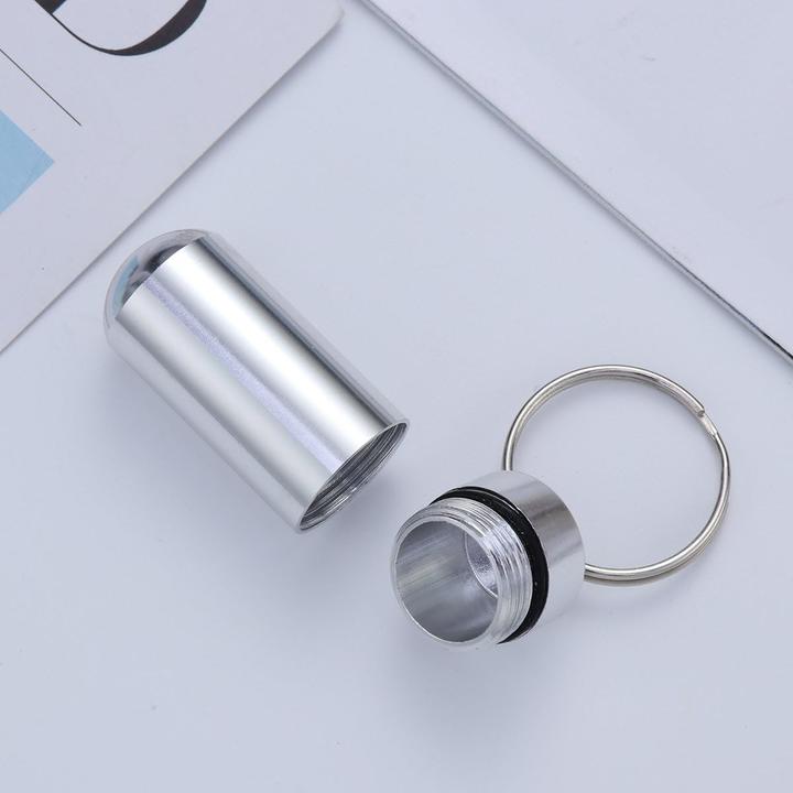 Actual product image Cbx Pill box with key ring