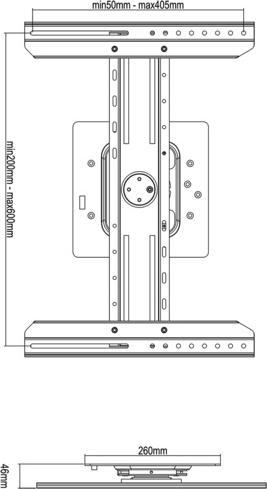 Actual product image Multibrackets Universal wall mount (Wall, 55", 50 kg)