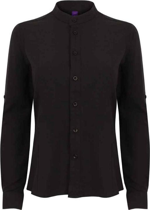Produktbild Henbury Hemd Stehkragen Krempelärmel (XXL)