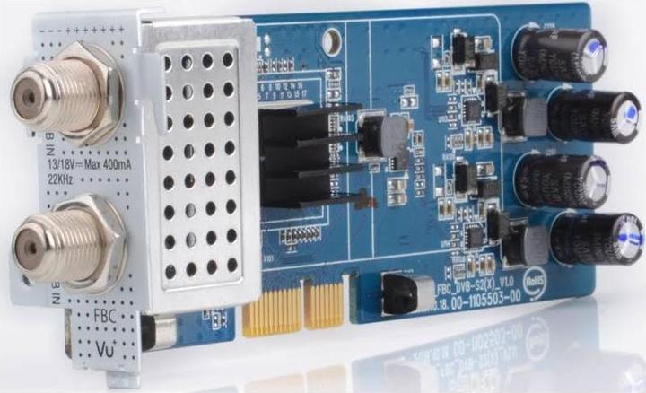 Actual product image Vu+ DVB-S2 /S2X FBC Twin Tuner Duo (8 GB, 2x DVB-S2X, CI+ slot)