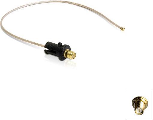 Actual product image Varia Clip Pigtail RP-SMA female to U.FL for FRITZ!Box and Speedport (2.50 dB, Antenna cable)