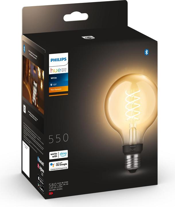Produktbild Philips Hue White BT (E27, 7 W, 550 lm, 1 x, G)