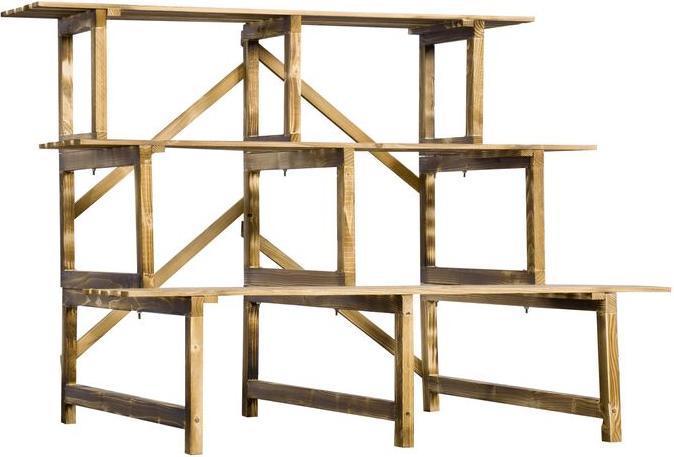 Produktbild Outsunny Pflanzentreppe Blumenregal Tannenholz