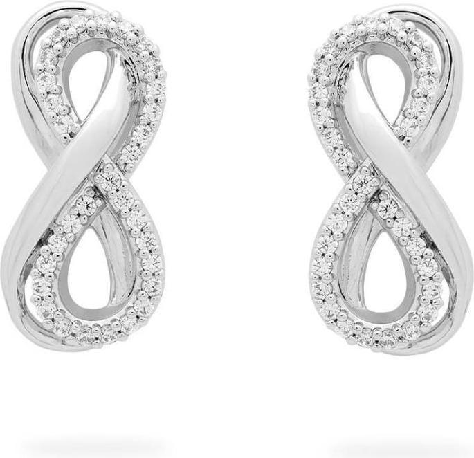Produktbild Swarovski Hyperbola Ohrstecker Unendlichkeit Weiss (Metall)