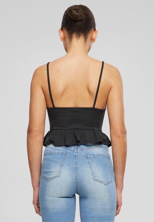 Immagine prodotto Urban Classics Top con volant in piqué Waffle da donna - 137877 (XXL)