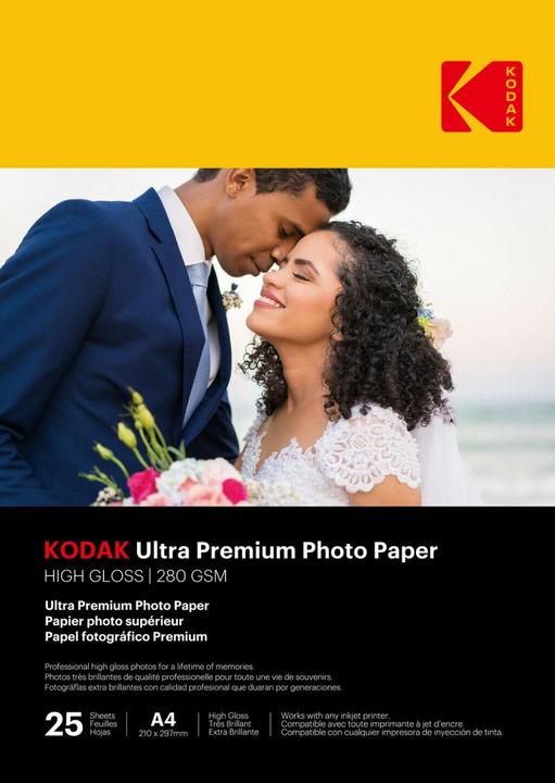 Produktbild Kodak Ultra Prem Photo 280g 10.4 Glossy A4x25 (280 g/m², 21 x 29.7 cm, 25 x)