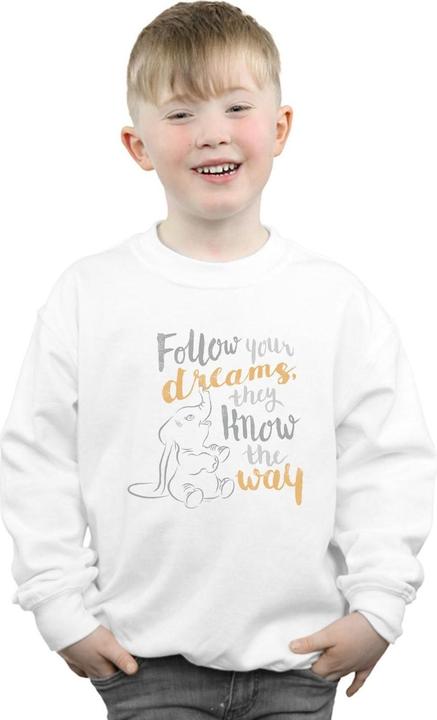 Immagine prodotto Disney Dumbo Follow Your Dream Felpa Ragazzi (152, 158)