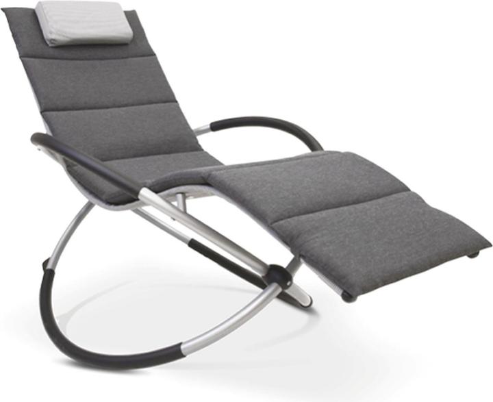 Produktbild Aktivshop Relax-Schaukelliege grau-kariert (157 cm)