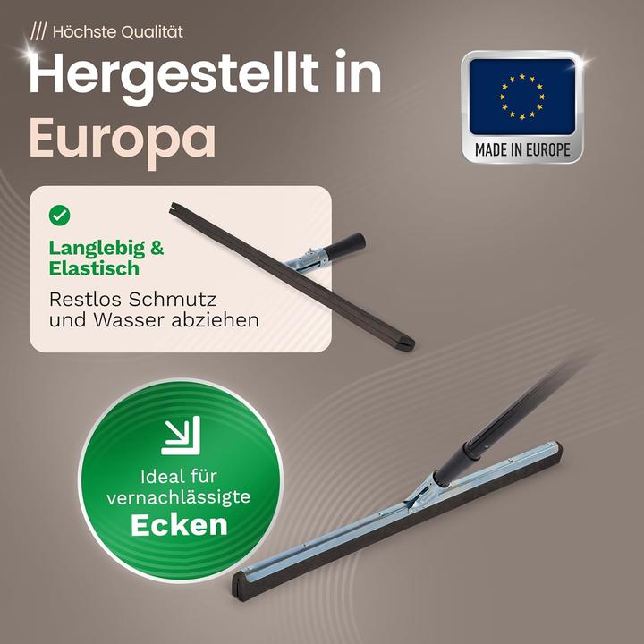 Produktbild Novaliv 4X Duschabzieher 60cm Langer Stiel 130 cm Bodenabzieher Dusche Terasse gross Fensterreiniger