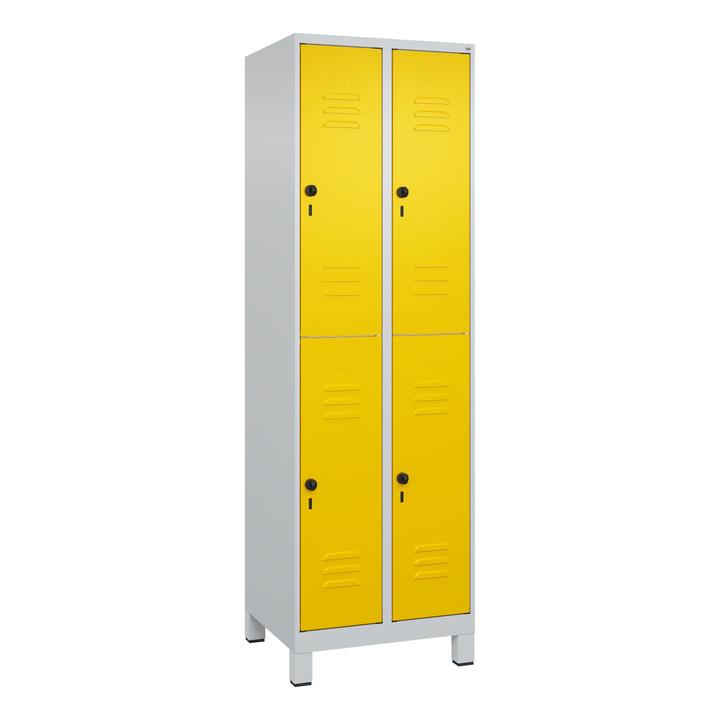 Image du produit C+P Vestiaire double Classic Plus, largeur de compartiment 30 cm, avec pieds