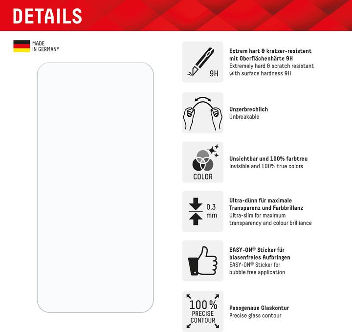 Productafbeelding Displex Smart Glass, Displayschutzfolie (1 Stuk, Samsung Galaxy A56)