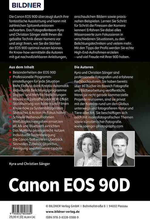 Image du produit Canon EOS 90D (Allemand, Christian Bildner, Kyra Singer, Christian Singer, 2019)