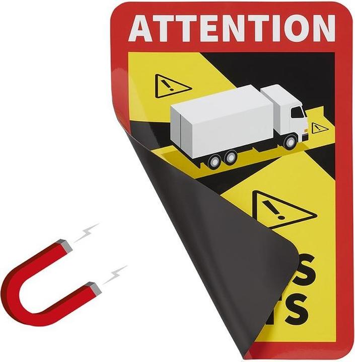 Produktbild ProPlus Magnetaufkleber "Attention Angles Morts!" LKW