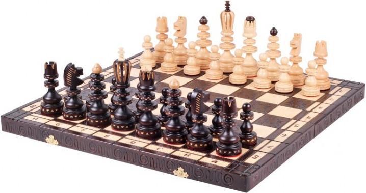 Produktbild Holzecke Geschnitztes Schachspiel „ROMAN II”