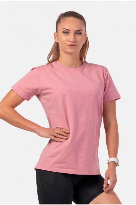 Actual product image Nebbia Invisible Logo T-Shirt 602 Old Rose (L)