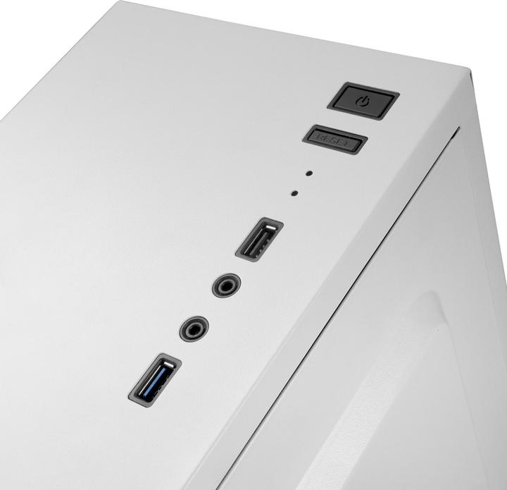 Produktbild Mars Gaming Boitier Moyen Tour Atx Mc100 RGB Avec Panneau Vitré (Blanc) (Mini-ITX, ATX)