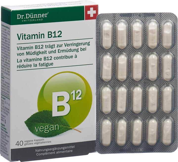 Actual product image Dr. Dünner Vitamin B12 (40 Piece, Capsules, 35 g)